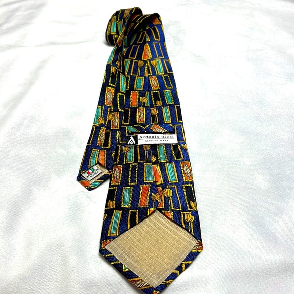 Antonio Ricci 100% silk tie made in Italy - Picture 5 of 5